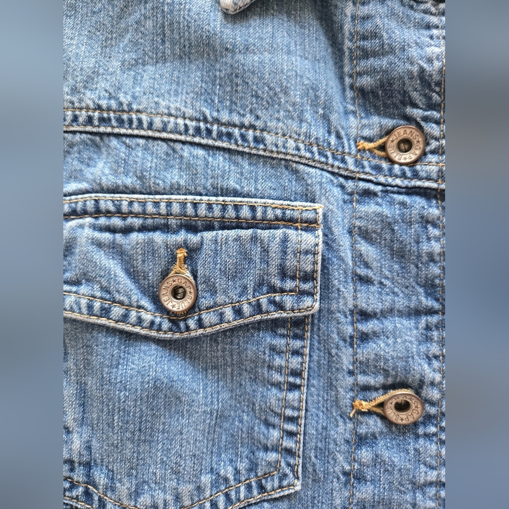 GAP Special Denim Button-Up Shirt Dress - Picture 5 of 8